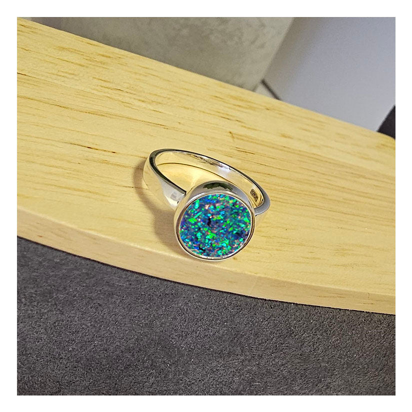 Silver 10mm Bezel Ring