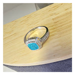 Load image into Gallery viewer, Silver Square Cushion Ring
