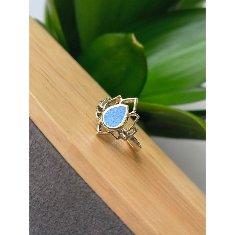 Silver Lotus Ring