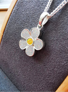 Forget Me Not Flower Pendant