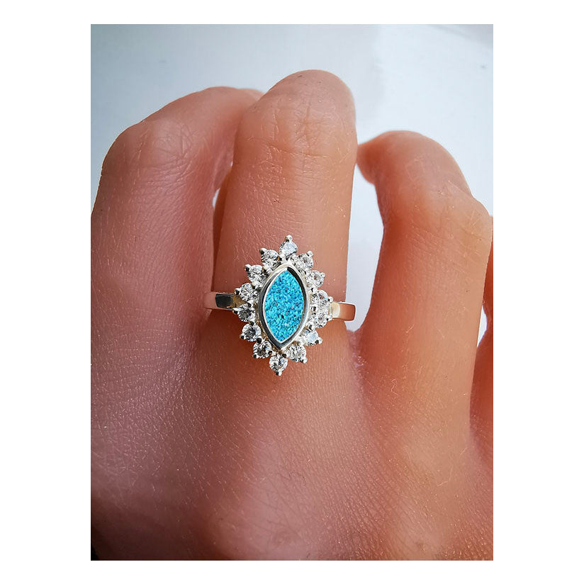 Silver Princess Marquise
