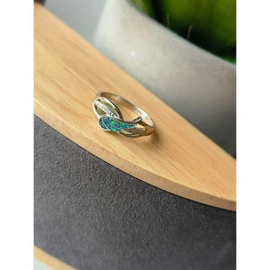 Silver Angel Wings Ring with Cubic Zirconia