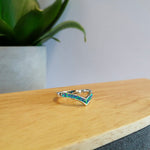Load image into Gallery viewer, Silver Wishbone Ring
