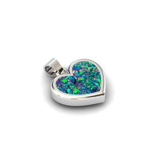 Silver 14mm Heart Pendant