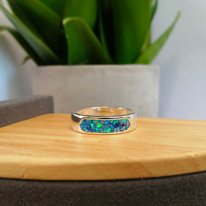 Silver 6mm Front Face Channel Ring