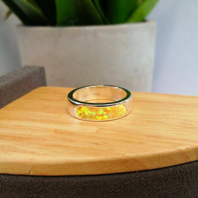 Silver 6mm Front Face Channel Ring