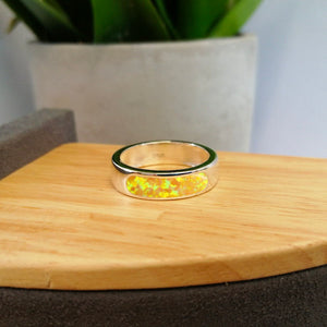 Silver 6mm Front Face Channel Ring