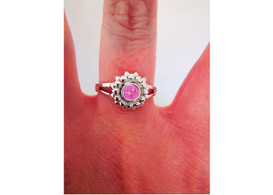Silver Sunflower Ring