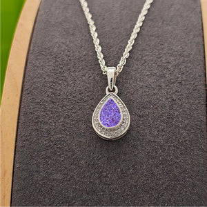 Cubic Zirconia Pear Drop Pendant