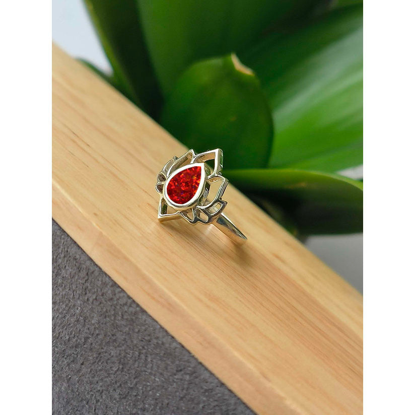 Silver Lotus Ring