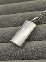 Load image into Gallery viewer, 3d Gold / Silver Bar Pendant
