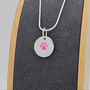 Paw Print Pendant
