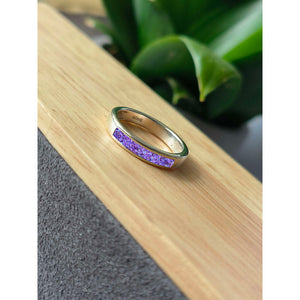 Silver 4mm Channel Band