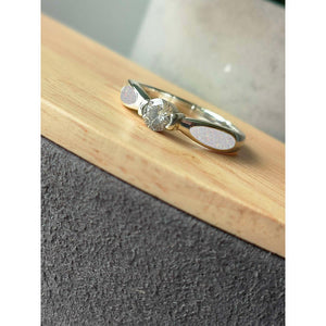 Silver Solitaire Ring