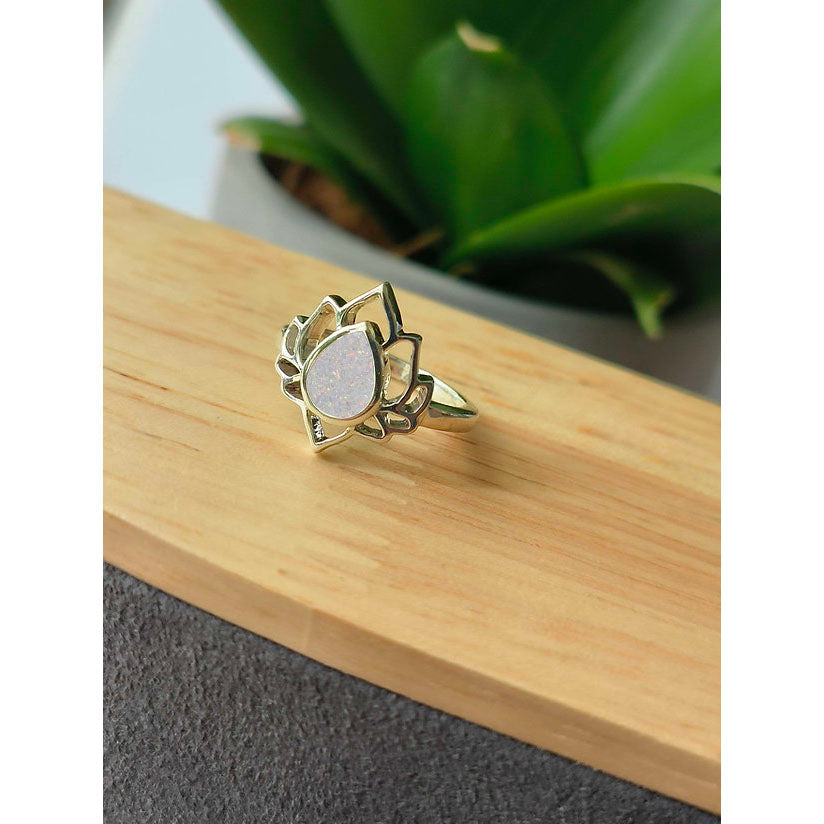 Silver Lotus Ring
