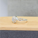Load image into Gallery viewer, Silver Halo Round Ring with Cubic Zirconia
