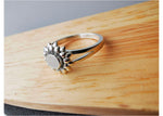 Load image into Gallery viewer, Silver Sunflower Ring
