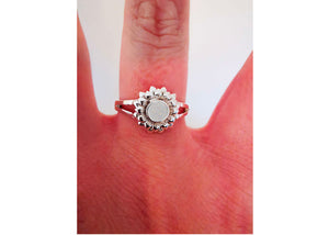 Silver Sunflower Ring